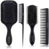 Brosse Cheveux En Bambou, Set De Brosse à Cheveux Comprenant Un Peigne a Queue, Peigne Dent Large, Peigne Cheveux Et Peigne B