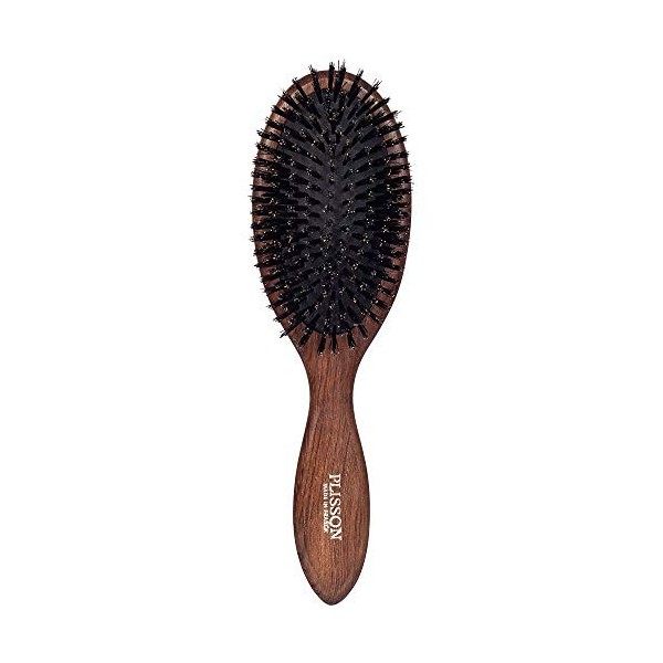 Plisson Brosse À Cheveux Pneumatique Grand Modèle 100% Sanglier PB9502.GM Bois Foncé