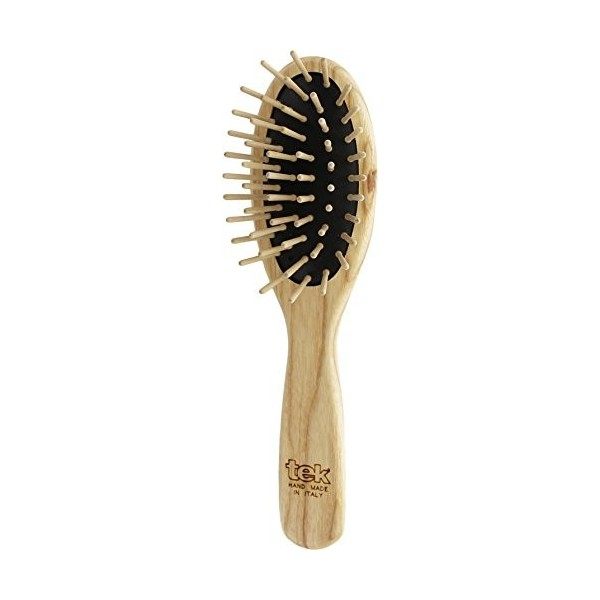 Tek petite brosse à cheveux en bois de frêne - 100% fabriquée en Italie