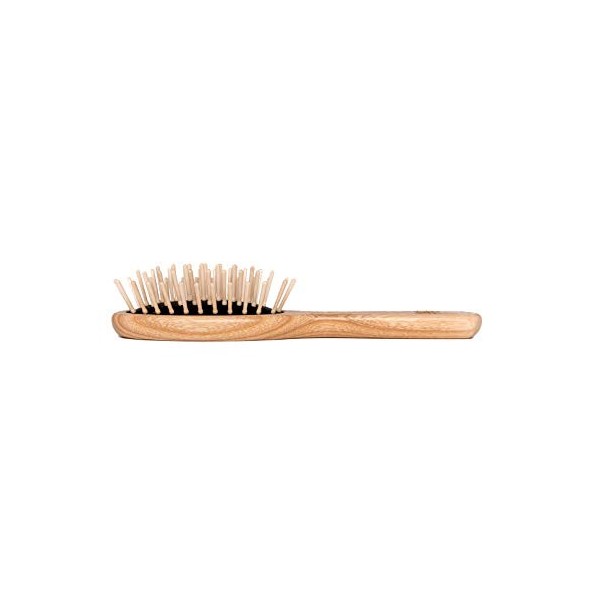 Tek petite brosse à cheveux en bois de frêne - 100% fabriquée en Italie