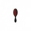 FRANCK PROVOST - Mini brosse pneumatique avec coussin rouge - Brosse de sac - Brosse à cheveux - Brosse picots mixtes nylon e