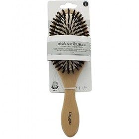 FRANCK PROVOST Brosse Pro Pneumatique Grand Modèle - Picots Nylon & Sanglier pour Des Cheveux Doux & Brillants - Accessoire I