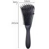 Brosse démêlante pour cheveux naturels – Démêlant pour afro cheveux 3a à 4c crépus ondulés bouclés – Utilisation sèche ou hum