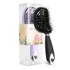 Sindax 2 Pièces Brosse à Cheveux Demelante Magique Tangle Antistatique Femme Teezer Brosses Ventilée Incurvée pour Ventiler e