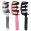 Aicharynic Lot de 3 brosses à cheveux démêlantes en poils de sanglier bio sans tirailler - Brosse démêlante professionnelle p