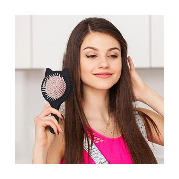 Maseaxi Brosses à Cheveux pour Femmes | Petite Brosse à Cheveux de Voyage - Brosse à Cheveux démêlante Portable en Forme dor