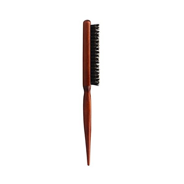 REQAG 1 Pièces Brosse a Cheveux Brosse Brosse à Cheveux en Bois de Poils de Sanglier Teasing Brosse à Cheveux en Poils de San