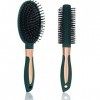 Elodyunhc 2 PCS Brosse Cheveux, Brosse Cheveux Démêlante à Cheveux Anti-casse pour Styling et Démêler les Cheveux longs épais