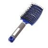 JINGFAN Brosse à Cheveux en Poils de Sanglier pour Epais et Démêlante Crépus Cheveux Bouclés, Brosse pour Séchage Plus Rapide