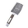 JINGFAN Brosse à Cheveux en Poils de Sanglier pour Epais et Démêlante Crépus Cheveux Bouclés, Brosse pour Séchage Plus Rapide