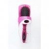 Aurore Beauté - Brosse à Cheveux Démêlante avec Poignée - Brosse Moyen Modèle à Soufflet Rond - 23 x 7 x 3,5 cm - Fushia