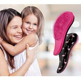 Luxspire Brosse Cheveux Démêlante, Brosse en Plastique Antistatique sans Déchirement Douleur, Brosse à Cheveux Ergonomique po