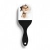 Brosse à cheveux démêlante en forme de chat mignon dans un trou, coussin dair, brosse à cheveux antistatique, avec poils dou