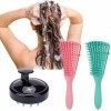 Blentude Brosse Démêlante, Brosse Démêlante, Brosse Démêlante pour Cheveux Naturels pour Cheveux Afro 3a À 4c Emmêlants, Ondu