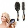 CUHZA Brosse à Cheveux, 2 Pièces Brosse à Cheveux Démêlante, Brosse de Massage Démêlante, Brosse Cheveux Anti Casse pour Femm