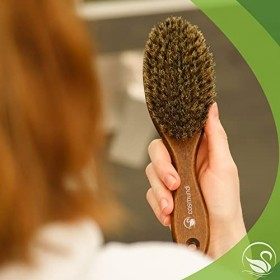 Brosse à cheveux avec poils naturels extra doux pour les cheveux fins - fabriquée en Allemagne