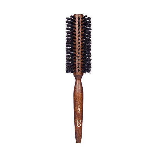 LArtisan Brossier - Brosse à Cheveux Ronde en Hêtre Massif - 50 mm - Brosse Brushing Artisanale, 100% Naturelle, en Pur Poil