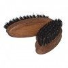 Brosse à barbe en bois de noyer de haute qualité avec des poils de sanglier pur, idéale pour les hommes pour le soin naturel 