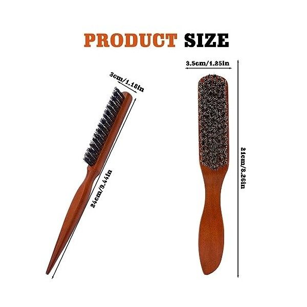 Brosse À Cheveux poils De Sanglier 24cm Naturel