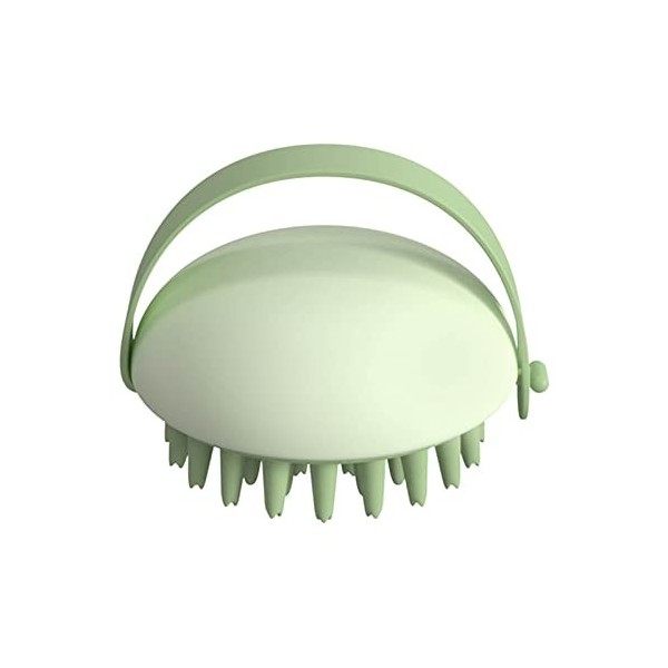 Brosse pour cheveux en silicone naturel - Brosse de massage pour cheveux - Peigne de massage - Soin du cuir chevelu - Confort