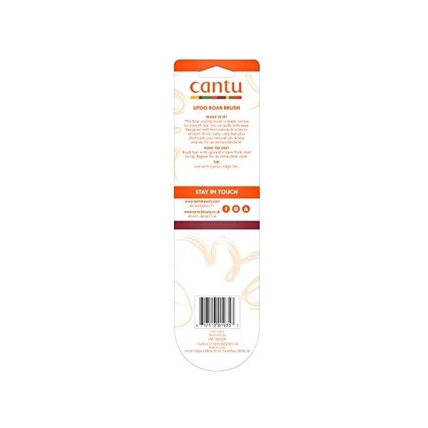 Cantu Up Do Brush Updo Brosse à poils naturels lemballage peut varier 