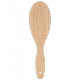 PARSA Beauty Brosse à cheveux massante en bois avec picots métalliques, brosse démêlante pour une coiffure naturellement bell