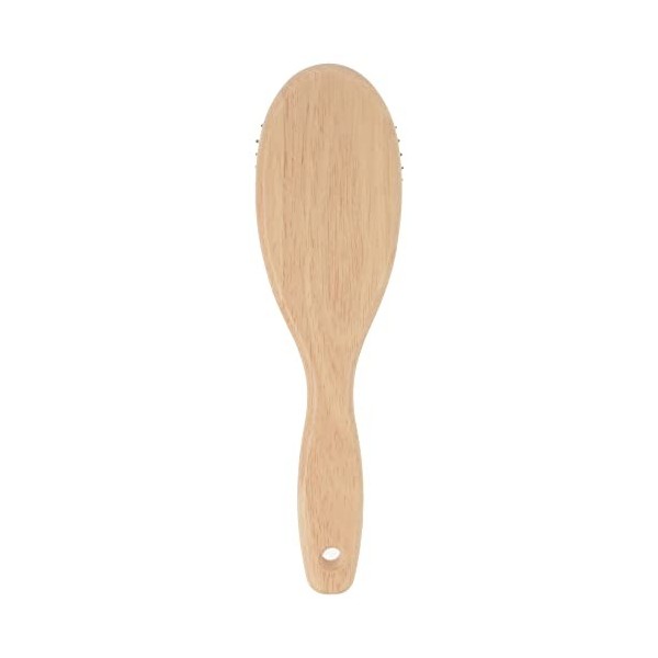 PARSA Beauty Brosse à cheveux massante en bois avec picots métalliques, brosse démêlante pour une coiffure naturellement bell