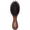 Plisson - Brosse à Cheveux Pneumatique de Sac pour Femmes et Hommes - Mini Brosse Traditionnelle, 13 cm - Bois Naturel, 100% 