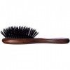 Plisson - Brosse à Cheveux Pneumatique de Sac pour Femmes et Hommes - Mini Brosse Traditionnelle, 13 cm - Bois Naturel, 100% 