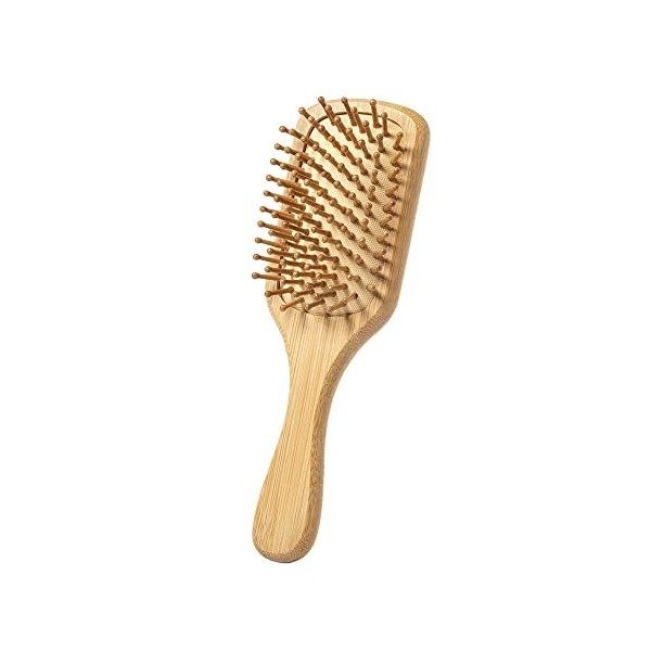 CEZARO - Brosse à cheveux démêlante haut de gamme en bois naturel | Femme, homme ou enfant | Couleurs : Beige Aveiro 