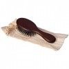 LArtisan Brossier - Brosse à Cheveux de Sac en Hêtre Massif - Petite Brosse Traditionnelle, 14 cm, 100% Naturelle, Pur Poils