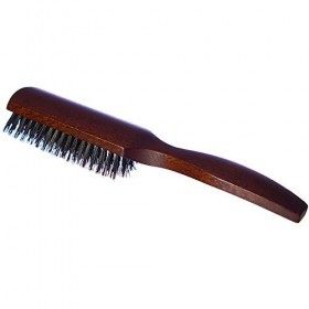 LArtisan Brossier - Brosse à Cheveux Plate Lissoir en Hêtre Massif - 5 Rangs, 21,5 cm - Brosse Artisanale, 100% Naturelle, e