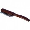 LArtisan Brossier - Brosse à Cheveux Plate Lissoir en Hêtre Massif - 5 Rangs, 21,5 cm - Brosse Artisanale, 100% Naturelle, e