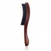 Brosse à Barbe en Poils De Sanglier pour Homme Brosse à Cheveux Plate en Soie de Sanglier Naturelle Brosse Poil de Sanglier C