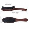 Brosse à Barbe en Poils De Sanglier pour Homme Brosse à Cheveux Plate en Soie de Sanglier Naturelle Brosse Poil de Sanglier C