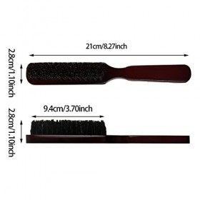 Brosse Barbe Sanglier Naturel Brosse Cheveux Poils de Sanglier Brosse à Cheveux Homme pour Hommes Coiffure Brosse de Nettoyag