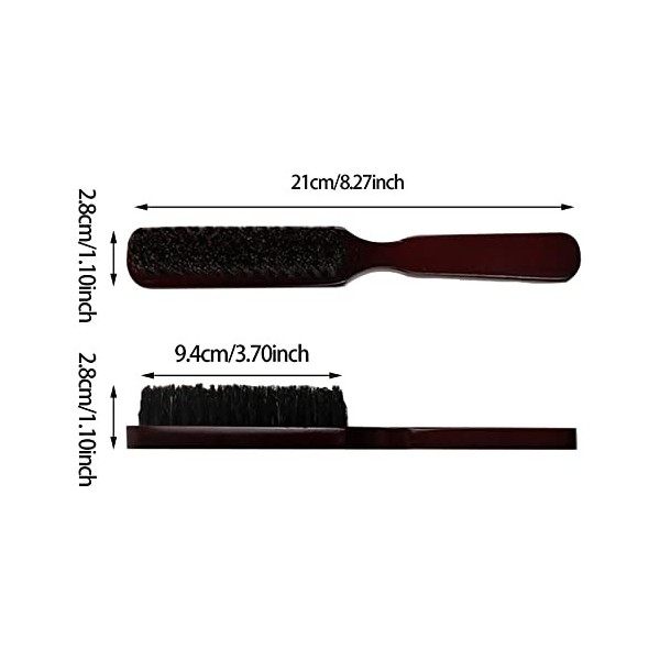 Brosse Barbe Sanglier Naturel Brosse Cheveux Poils de Sanglier Brosse à Cheveux Homme pour Hommes Coiffure Brosse de Nettoyag