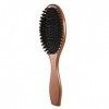 Layhou Brosse à Cheveux de Poils de Sanglier Naturel, Layhou Antistatique Massage du Cuir Chevelu Peigne, Ovale Brosse en Boi