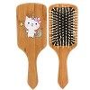 Brosse à Cheveux de Massage, Peigne de Couleur Bois, Soin des Cheveux du Cuir Chevelu, Peigne en Bambou, Brosse à Cheveux en 