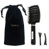 Brosse à Cheveux en Poils de Sanglier NOELARY Brosse à Cheveux Démêlante Anti Nœuds Cheveux Crépus Mouillés Séchage Rapide 10