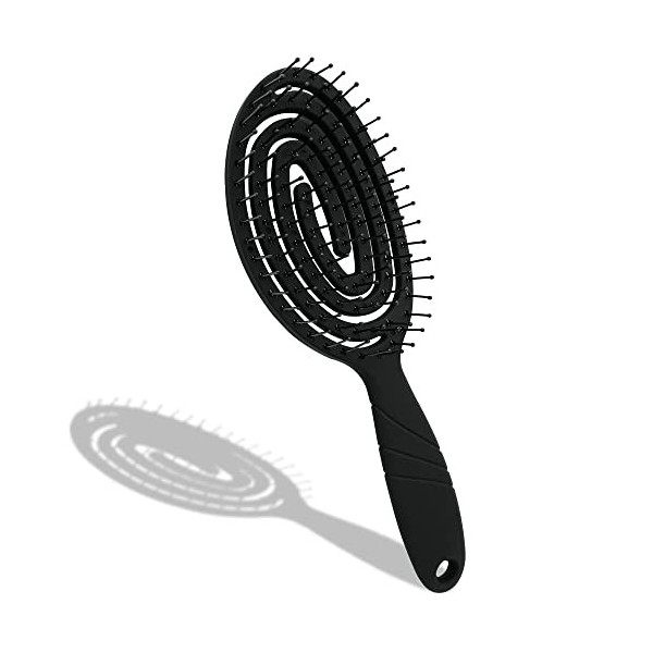 Elodyunhc Brosse à Cheveux Brosse Demelante Cheveux, Anti-Frizz, Brosse à Ressort en Spirale pour tout type de cheveux, Bross