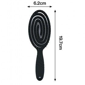 Elodyunhc Brosse à Cheveux Brosse Demelante Cheveux, Anti-Frizz, Brosse à Ressort en Spirale pour tout type de cheveux, Bross