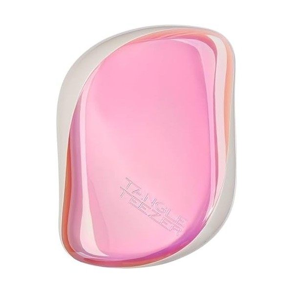 Tangle Teezer brosse demelante cheveux Rose - Brosse cheveux voyage avec couvercle - Brosse cheveux Tangle Teezer compact - B