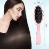 Brosse Démêlante avec Poils Métalliques, Brosse à Cheveux Démêlante pour Femme, Anti Statique Massage Brosse, Brosse à Cheveu