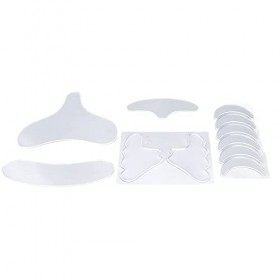 Patchs Anti-Rides, Autocollants Anti-Rides Silicone Inodore pour Sein Visage Yeux Cou