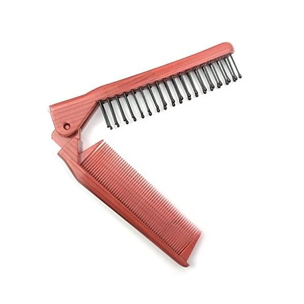 SUIOPPYUW Brosse à cheveux ABS Portable remplacement pliant couleur unie anti-rayures résistant à la chaleur brosses de coiff