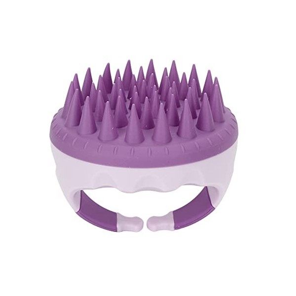 Brosse de Massage pour Cheveux, Brosse de Massage Manuelle Imperméable en Silicone Doux, Brosse de Shampooing Anti-pelliculai