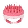 Brosse de Massage pour Cheveux, Brosse de Massage Manuelle Imperméable en Silicone Doux, Brosse de Shampooing Anti-pelliculai