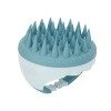 Brosse de Massage pour Cheveux, Brosse de Massage Manuelle Imperméable en Silicone Doux, Brosse de Shampooing Anti-pelliculai