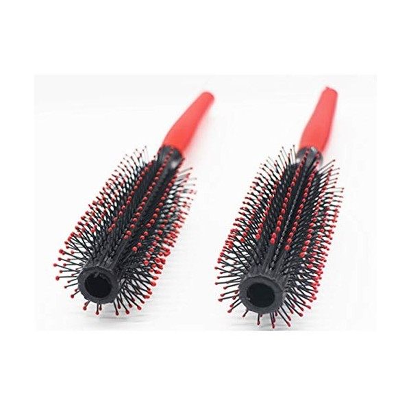 Nowakk Droite Bouclés Cheveux Rouleau Peigne Salon Brosse Ronde Anti-Statique Outil De Coiffure Salon Styliste Barbershop Bro